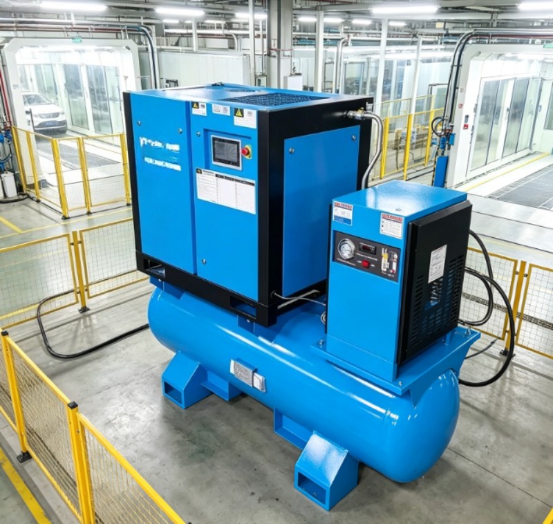 Industrial Laser Types - 22KW VSD 분리형 스크류 에어 컴프레서,
