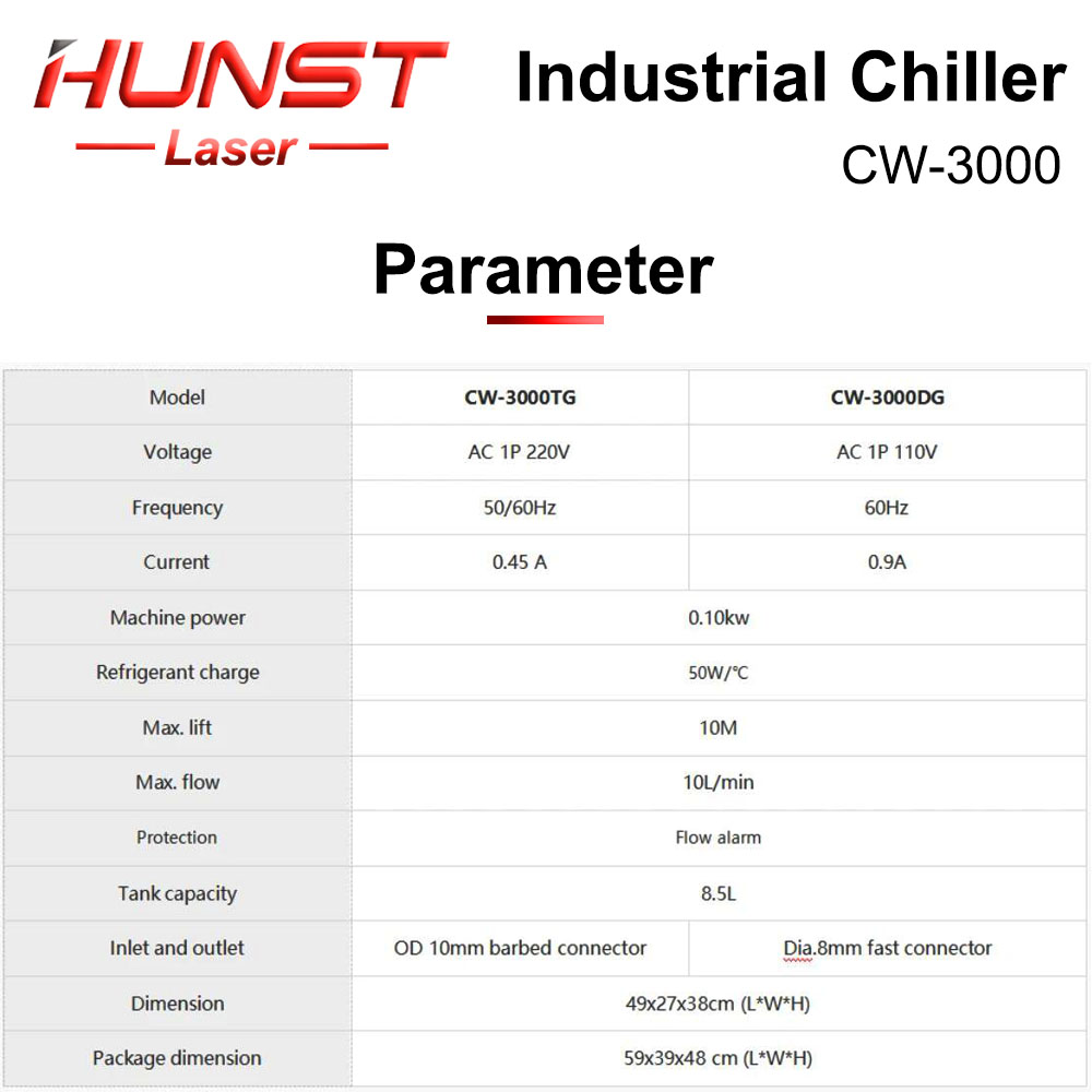 HUNST S&A CW3000 산업용 냉각기 CO2 조 - Laser Industrial Chiller 리뷰 및 가격
