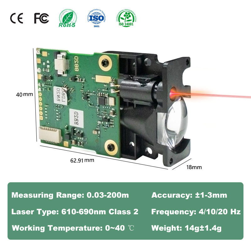 LDJ 레이저 거리 센서 200m UART 레이저 거리 - Industrial Laser Rangefinder 리뷰 및 가격