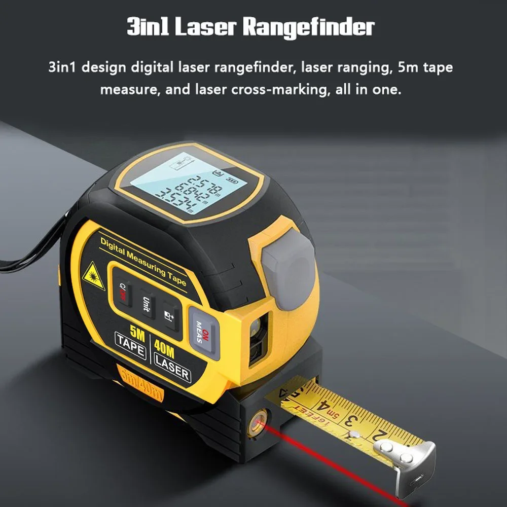 백라이트 거리 측정기 건물 측정 장치 3 in 1 레이 - Industrial Laser Rangefinder 리뷰 및 가격