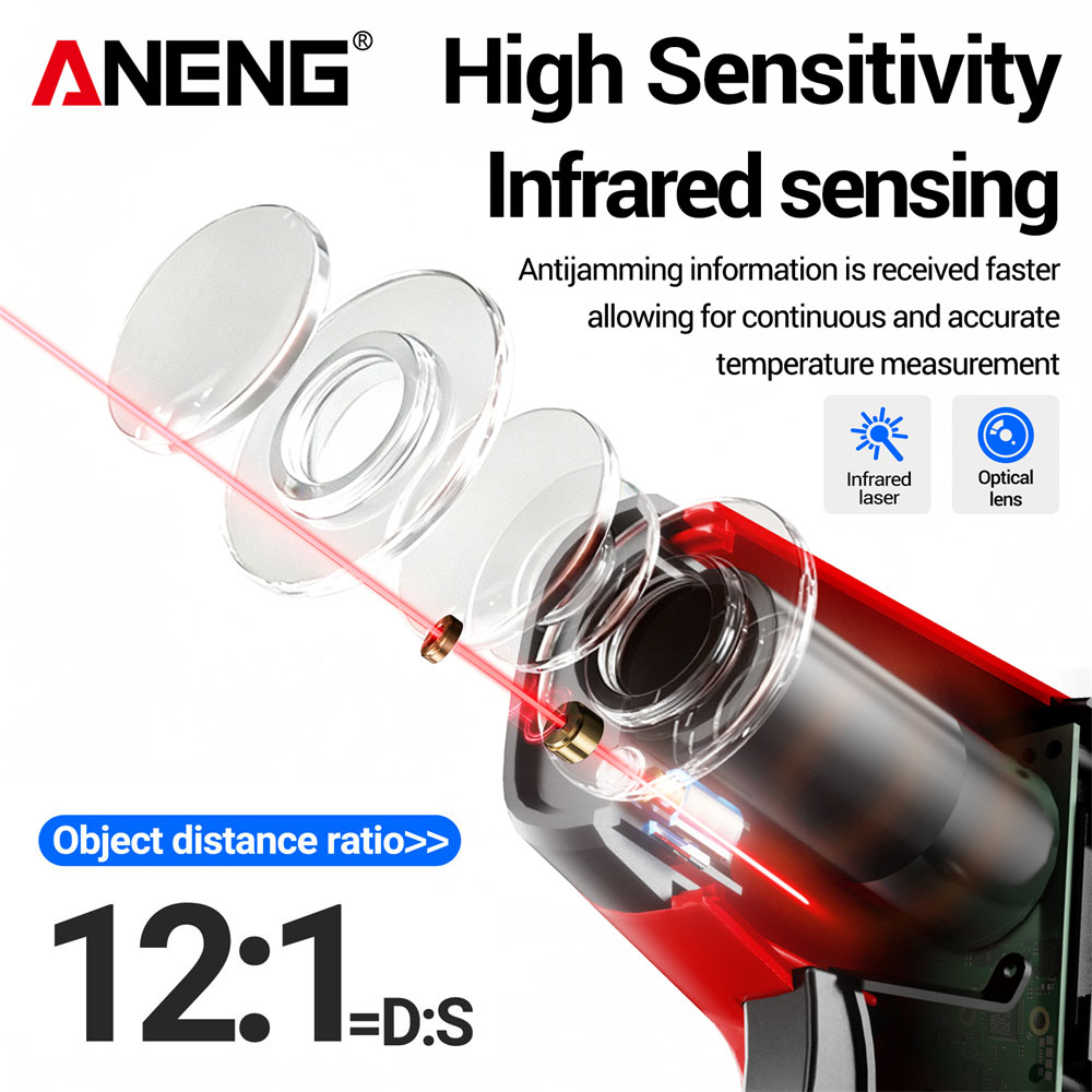 ANENG TH207 디지털 적외선 온도계 레이저 온도 - Industrial Laser Types 리뷰 및 가격