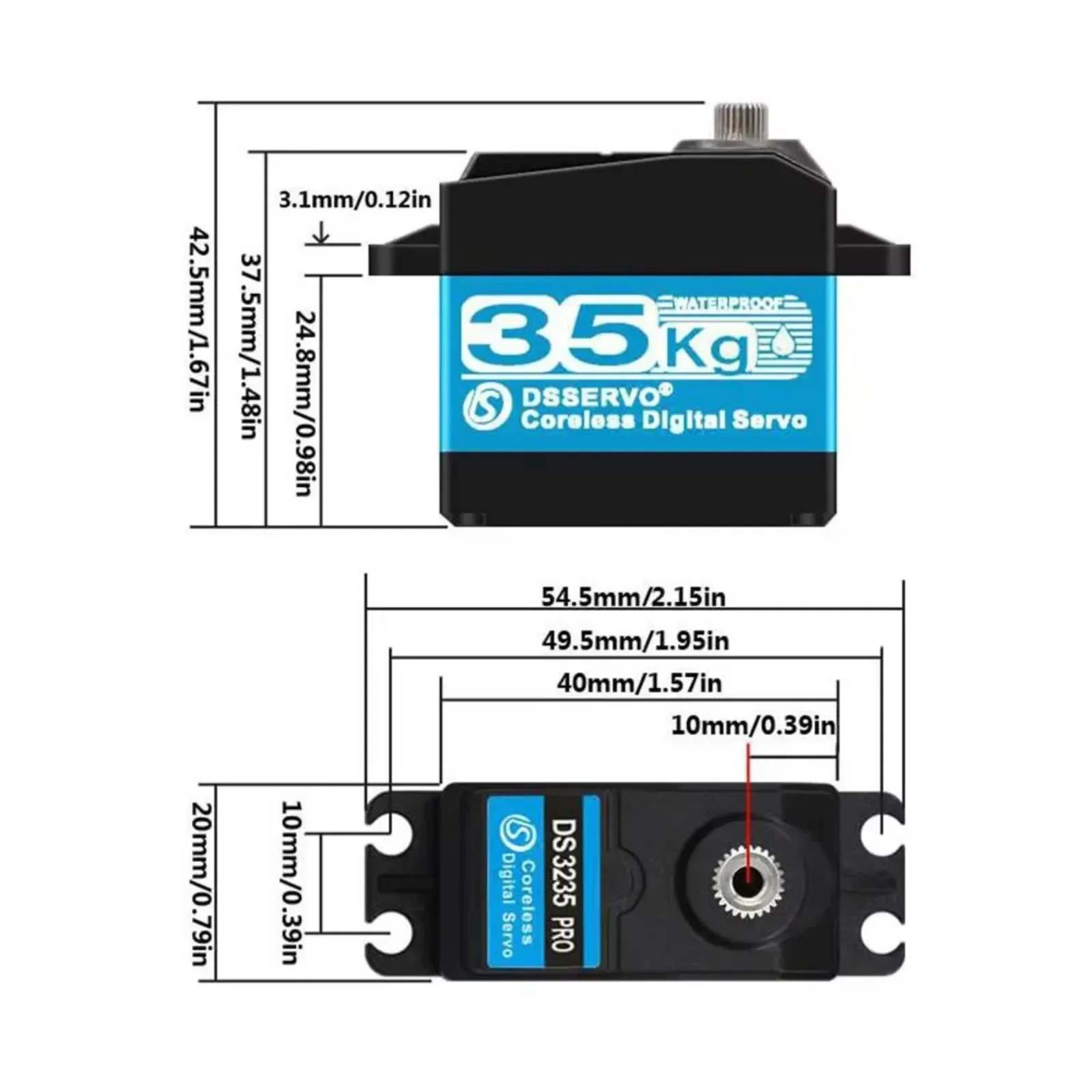DS3235 PRO 코어리스 디지털 서보 45kg.cm - Servo Motor Cnc 리뷰 및 가격