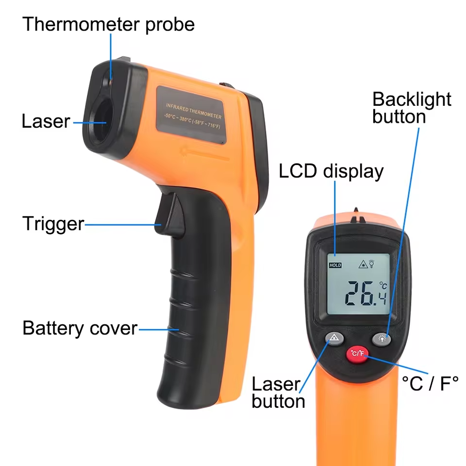 새로운 T600 T600A 디지털 적외선 온도계 건 - - Industrial Laser Thermometer 리뷰 및 가격