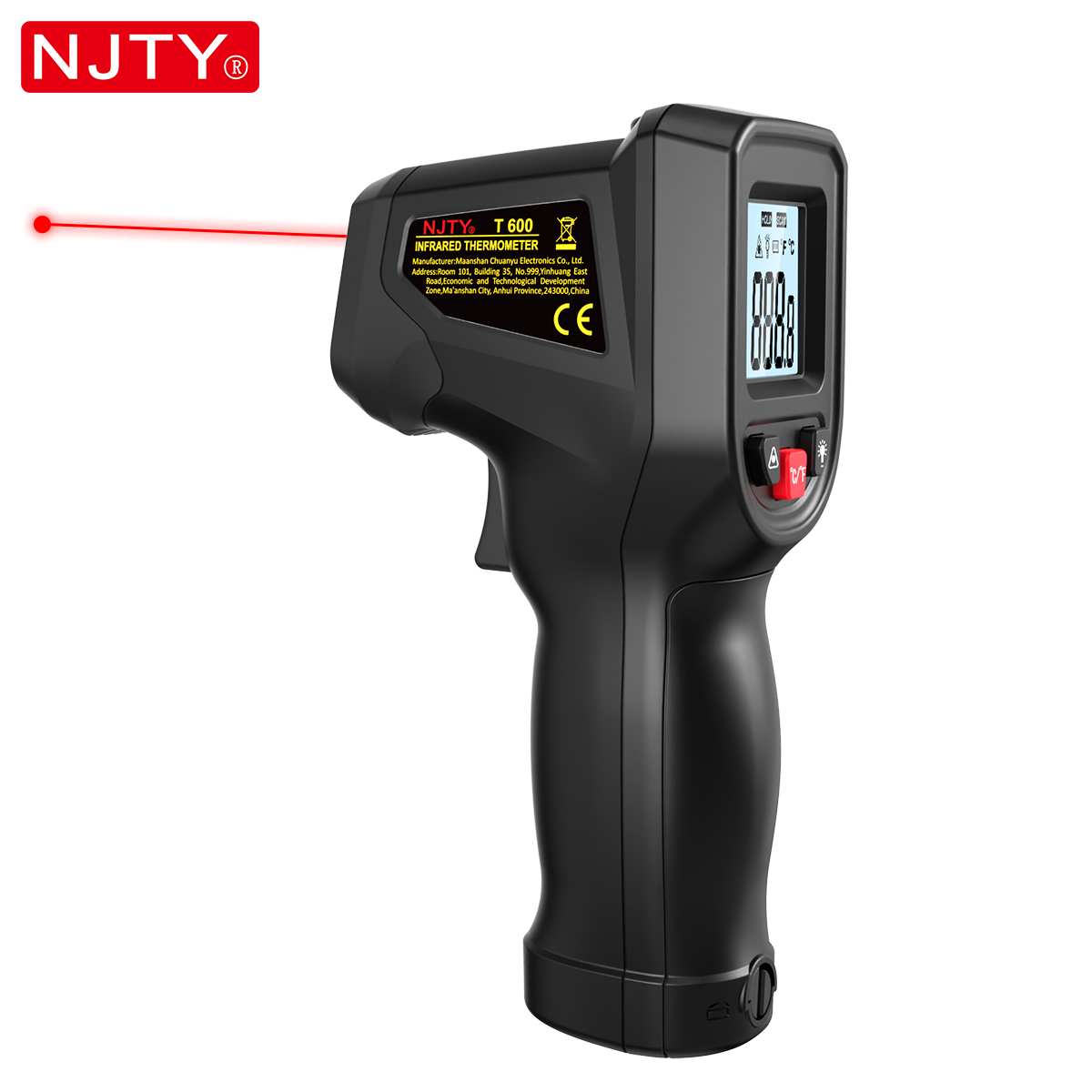 NJTY T600 적외선 온도계 건 비접촉식 -58 ° - Industrial Laser Blaster 리뷰 및 가격