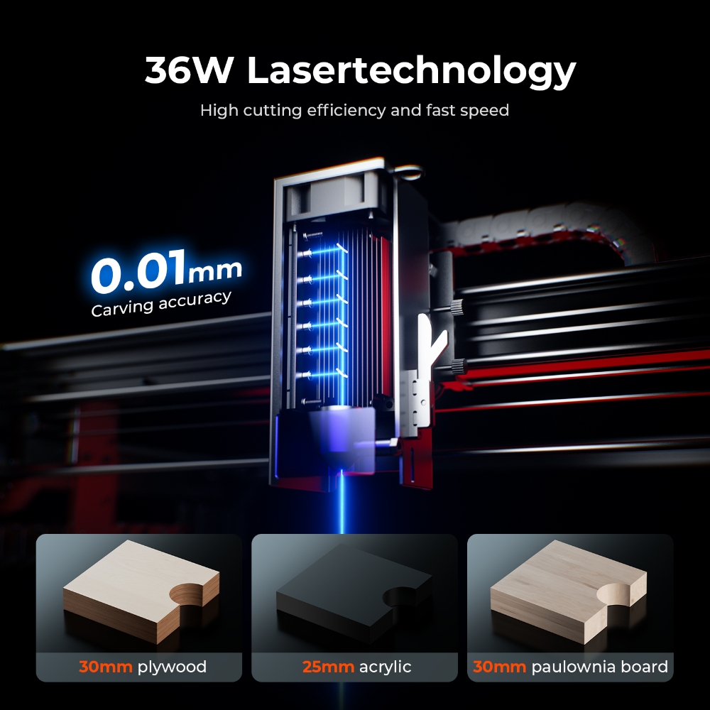 ACMER S2 PRO 36W/48W 레이저 조각기 기 - Industrial Laser Sensor 리뷰 및 가격