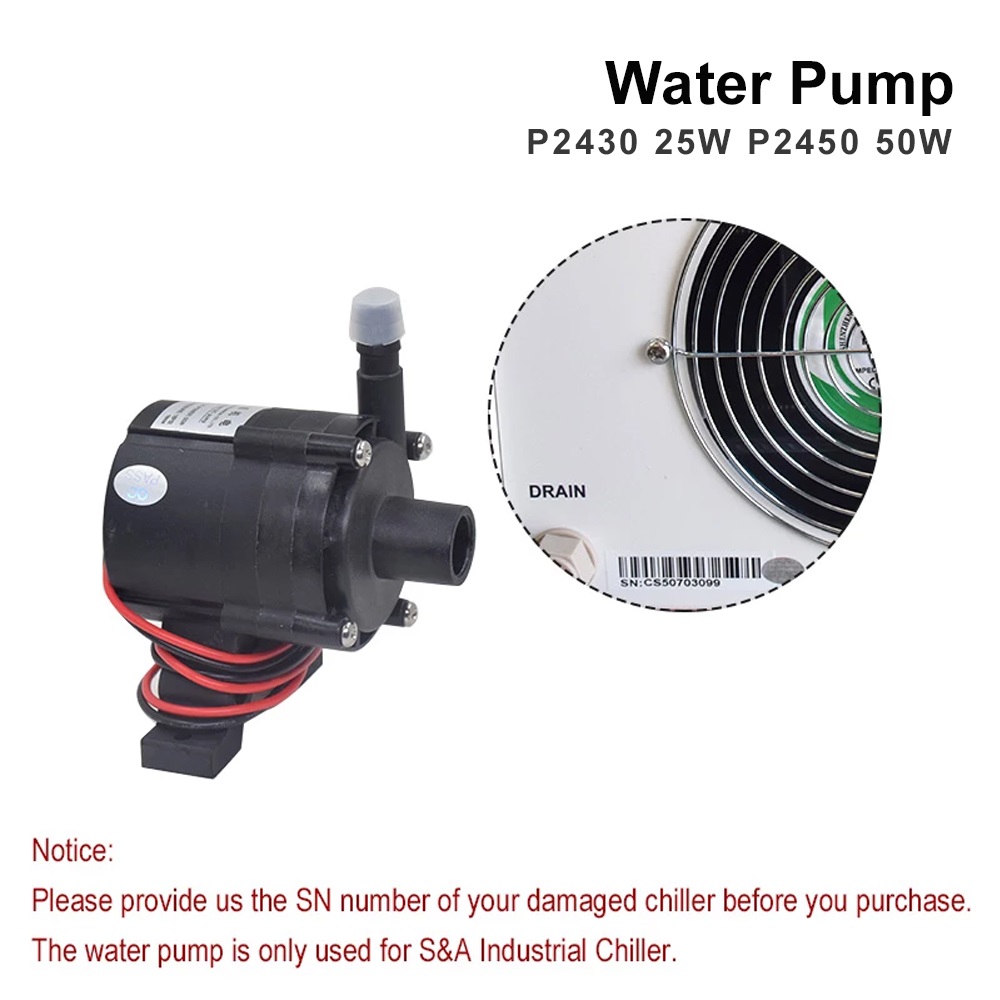 TEYU S&A 워터 펌프 25W 50W P2430 P - Laser Industrial Chiller 리뷰 및 가격