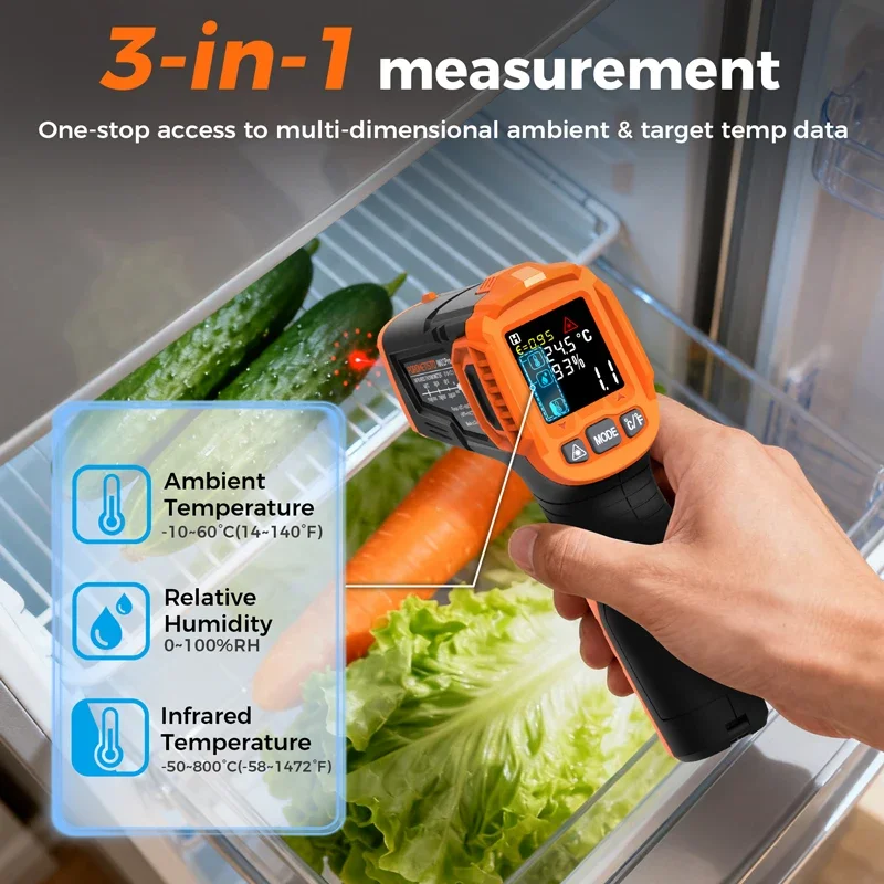 -50~380C 적외선 온도계 -50~800C 전문가용 - Industrial Laser Thermometer 리뷰 및 가격